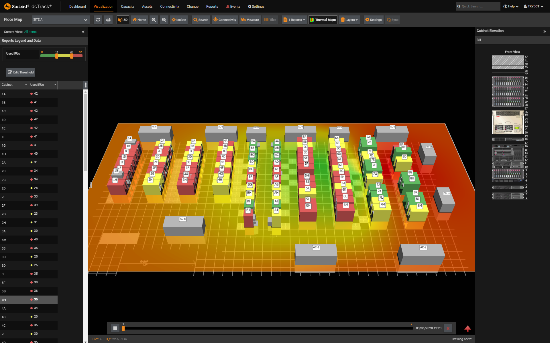 Screenshot of Horizontal Thermal Time-Lapse Video